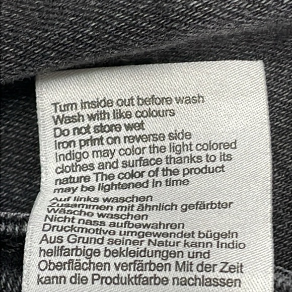 Mavi Star High Waist Mom Jean Black Wash Denim Style 101077-33944 Size 25x29 - Picture 13 of 15